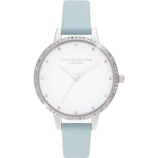 Olivia Burton Blue Artificial Leather Watch OBOB16RB19AC