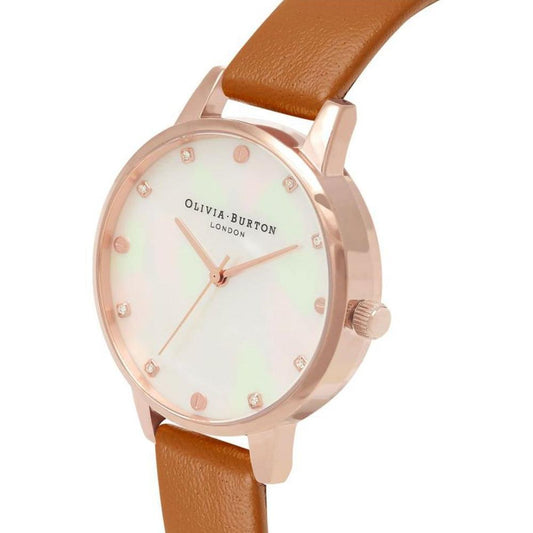 Olivia Burton Brown Artificial Leather Watch OBOB16SE18AC