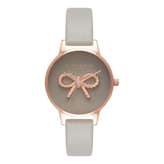 Olivia Burton Gray Artificial Leather Watch OBOB16VB04AC