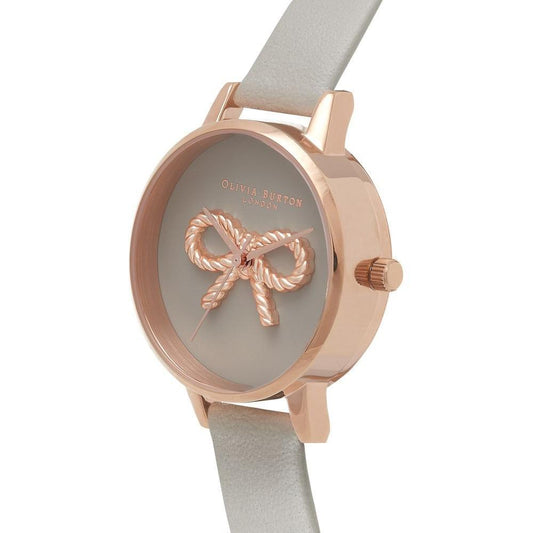 Olivia Burton Gray Artificial Leather Watch OBOB16VB04AC