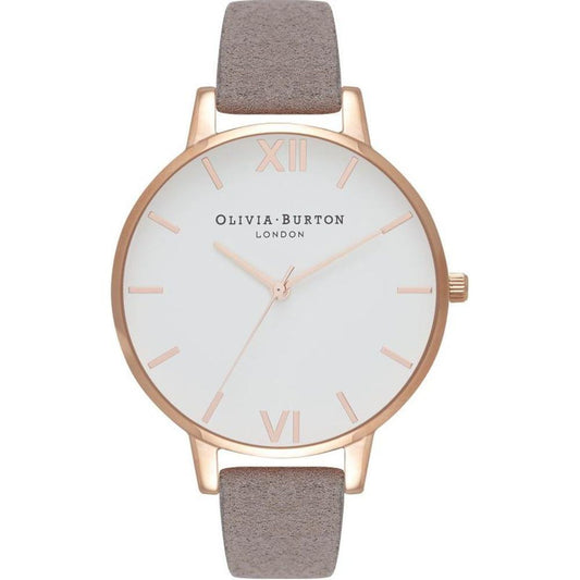 Olivia Burton Gray Artificial Leather Watch OBOB16VE09AC