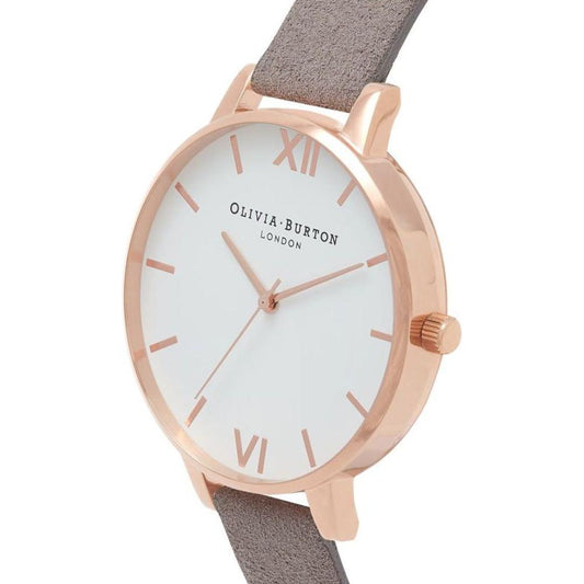 Olivia Burton Gray Artificial Leather Watch OBOB16VE09AC