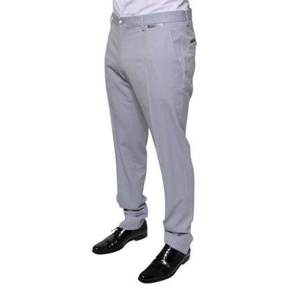 Dolce & Gabbana Light Gray Wool Formal Dress Pants
