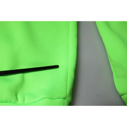 Dolce & Gabbana Neon Green Polyester Cargo Jogger Sweatpants Pants