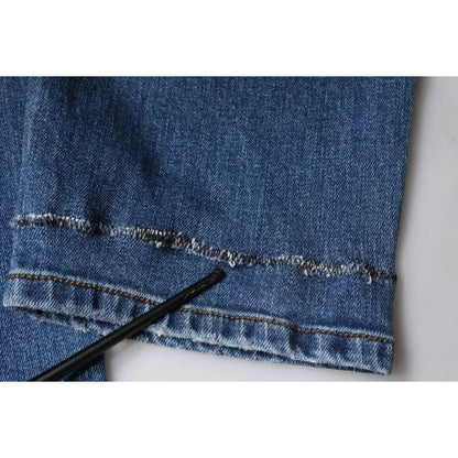 Dolce & Gabbana Blue Washed Cotton Stretch Men Denim Jeans