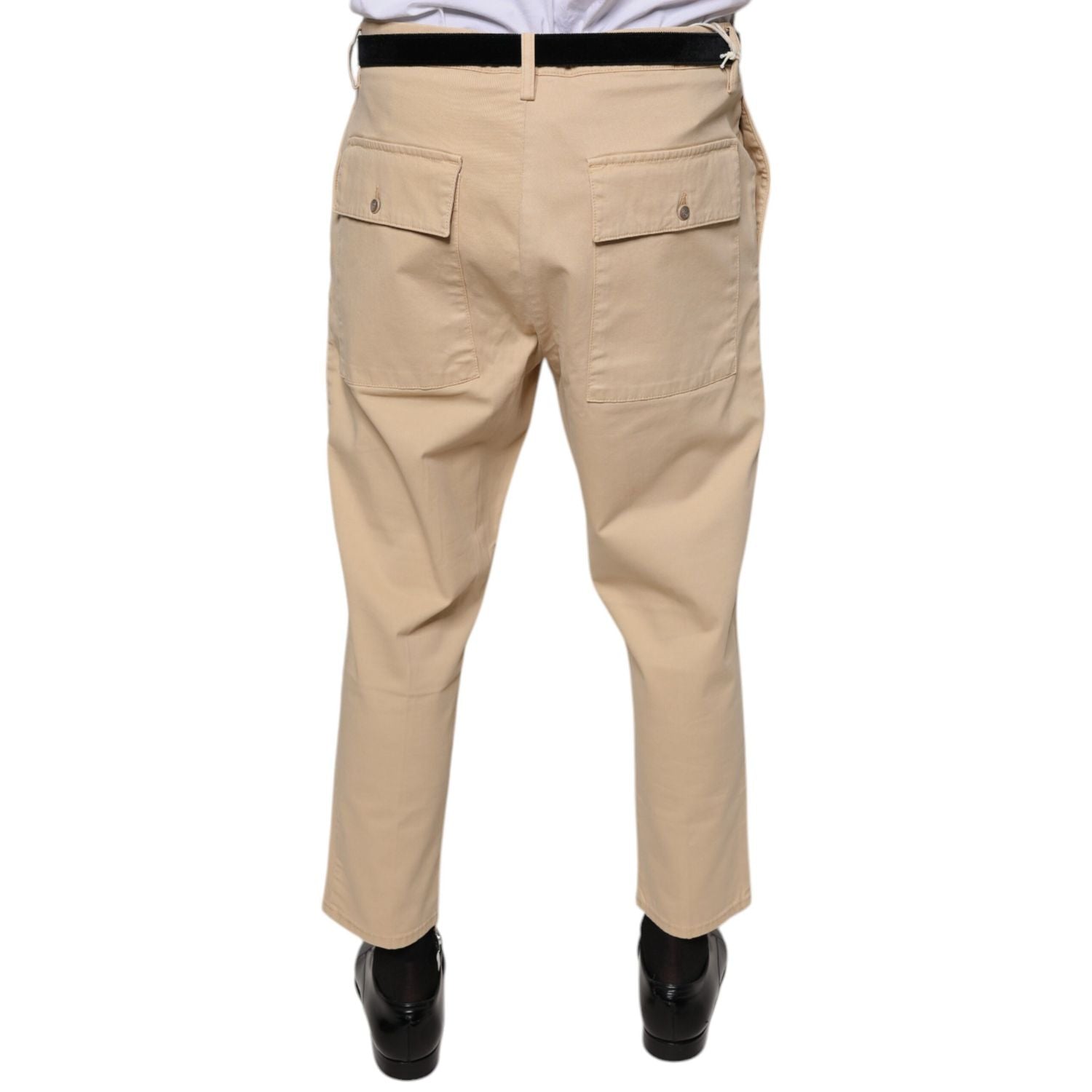 Don The Fuller Beige HOUSTON Men Cropped Dress Pants