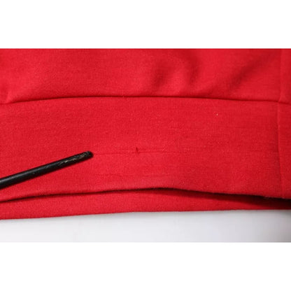 Dolce & Gabbana Maroon DG Logo Cotton Men Sweatshirt Sweater