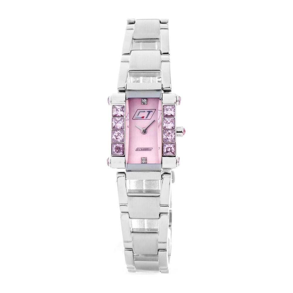 Chronotech Silver Stainless Steel Dress Watch