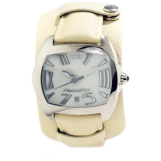 Chronotech Beige Leather Watch CHCT2188J20AC