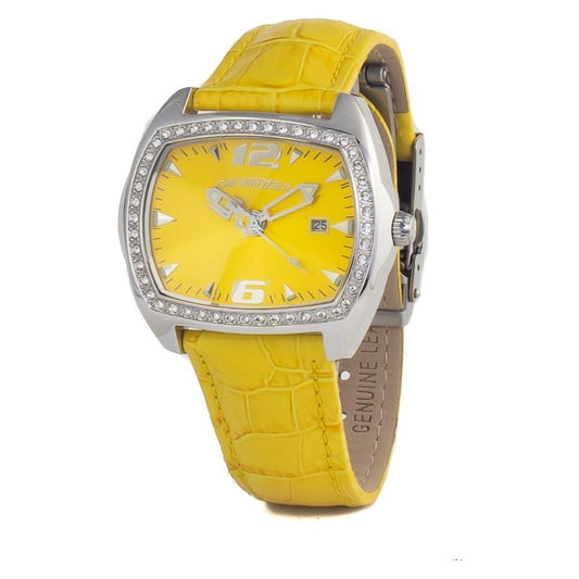 Chronotech Yellow Leather Watch CHCT2188LS05AC