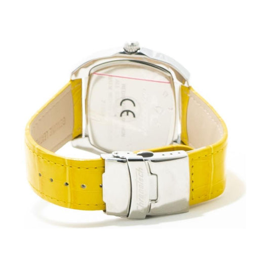 Chronotech Yellow Leather Watch CHCT2188M05AC