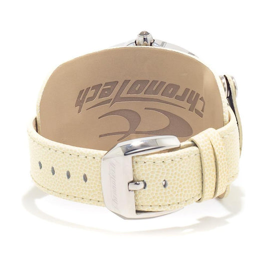 Chronotech Beige Leather Watch CHCT2188M20AC