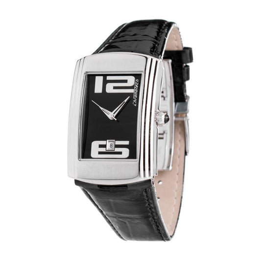 Chronotech Black Leather Watch CHCT7017B04AC