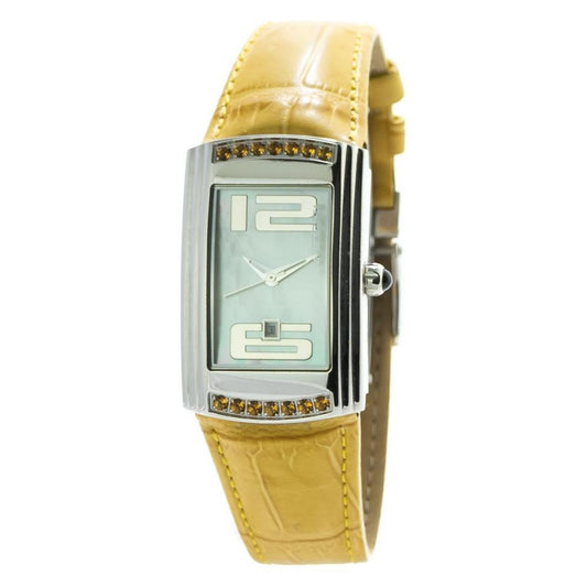 Chronotech Yellow Leather Watch CHCT7017L06SAC