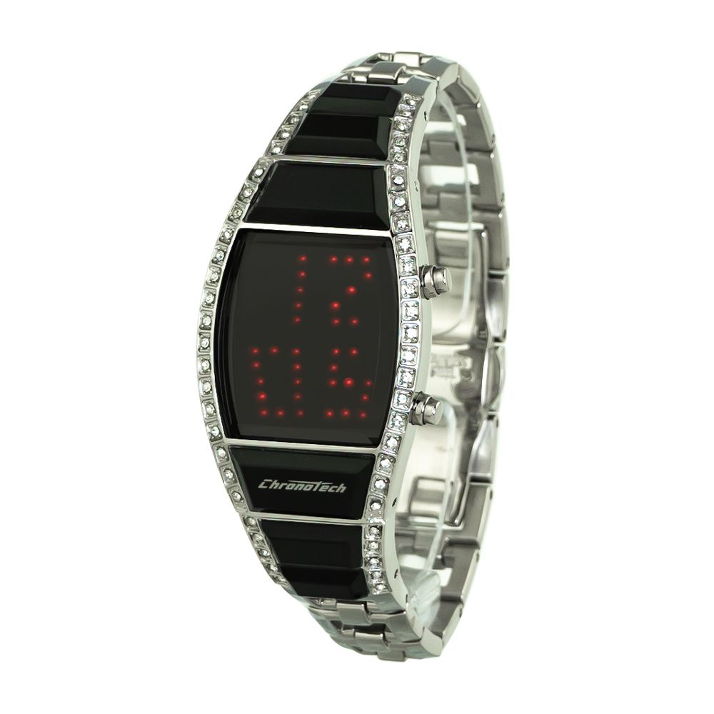 Chronotech Silver Stainless Steel Digital Watch