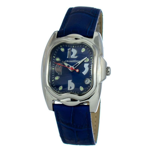 Chronotech Blue Leather Watch CHCT7274L03AC
