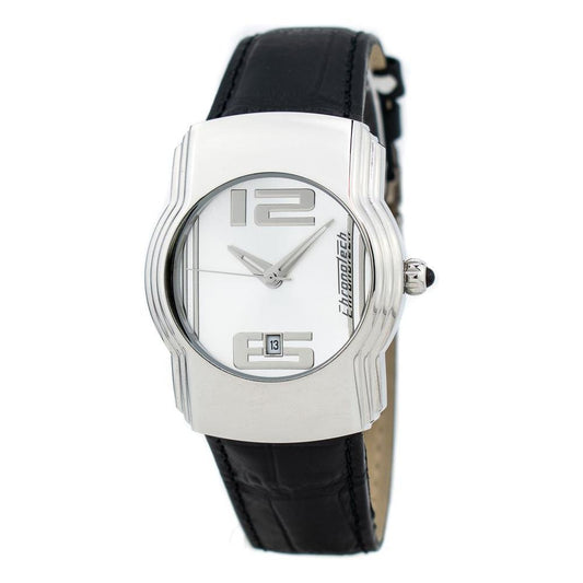 Chronotech Black Leather Watch CHCT7279M03AC
