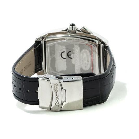 Chronotech Black Leather Watch CHCT7660M04AC
