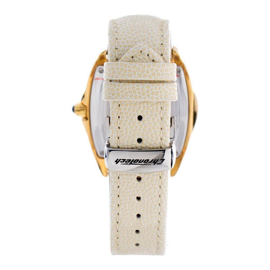 Chronotech Beige Leather Watch CHCT7814M04AC