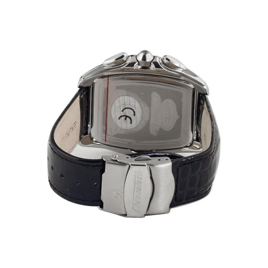 Chronotech Black Leather Watch CHCT7895M62AC