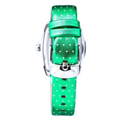Chronotech Green Leather Watch