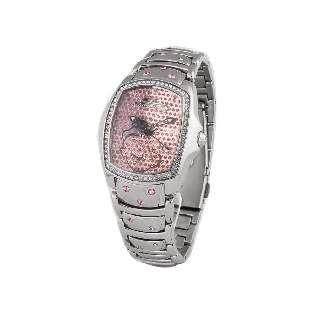 Chronotech Silver Stainless Steel Watch