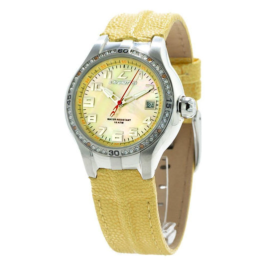 Chronotech Yellow Leather Watch CHCT7980L05SAC