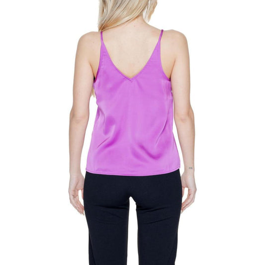 Vila Clothes Pink Polyester Top VI-14220101373-IT38|XS