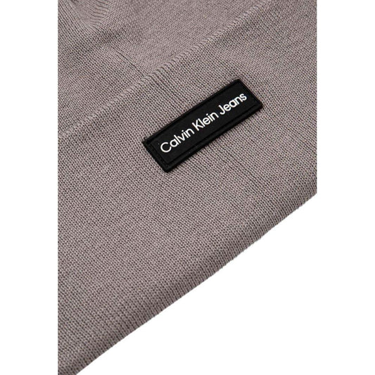 Calvin Klein Jeans Gray Recycled Polyester Caps Baseball Hat CA-14598900138-UNI