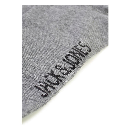 Jack Jones Gray Cotton Sock JA-2316400137-ONE SIZE
