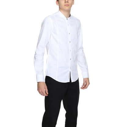 Gianni Lupo White Cotton Dress Shirt
