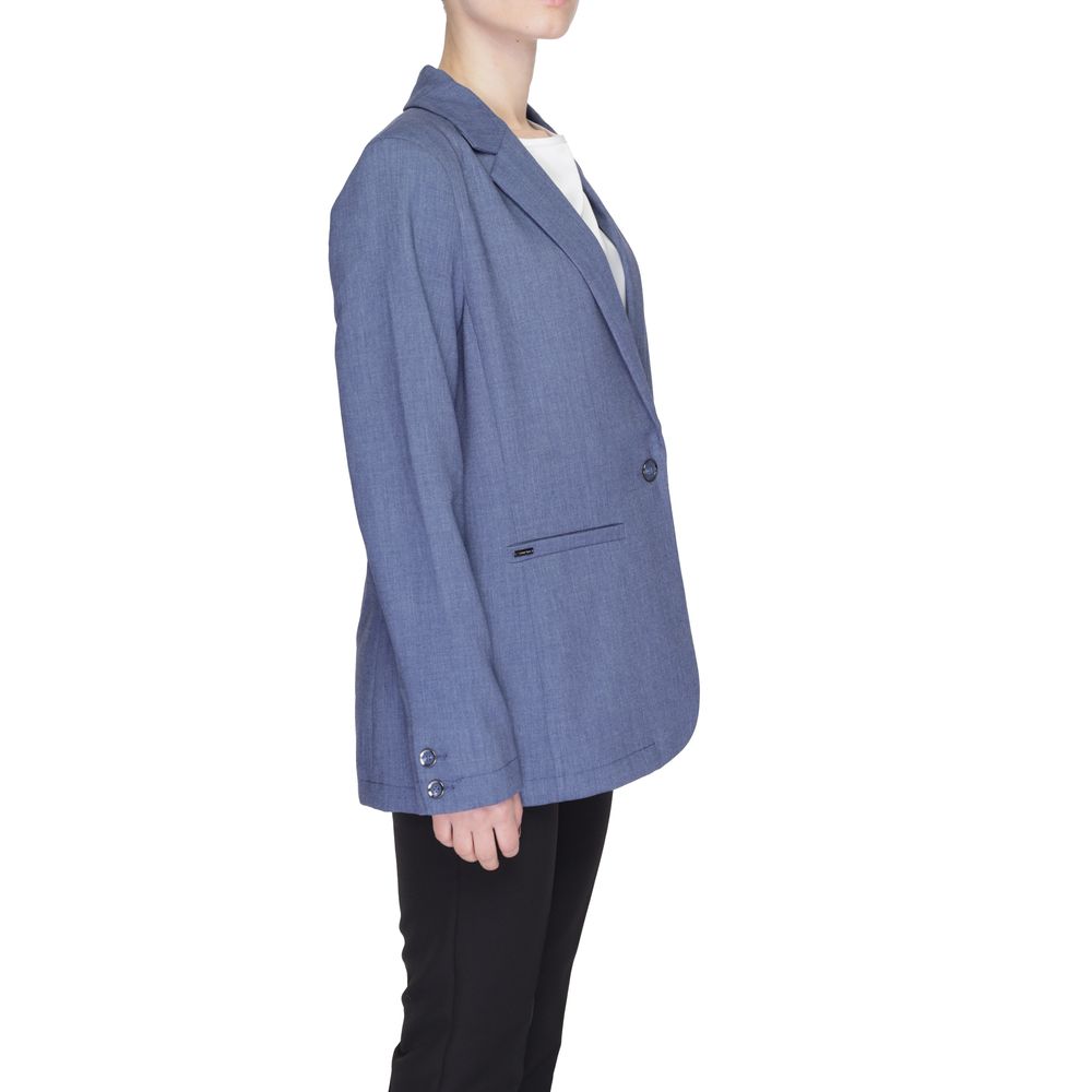 Street One Blue Polyester Blazer