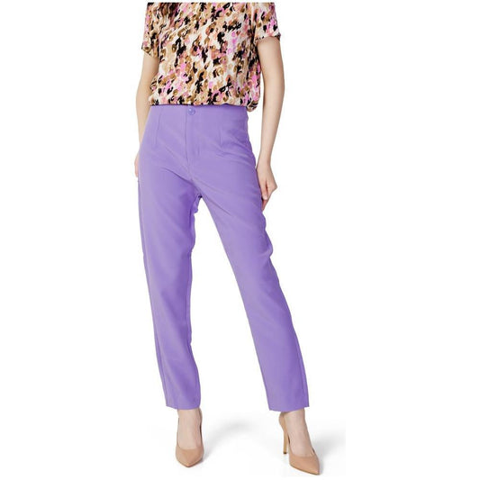 Only Purple Polyester Pant ON-10274800139-34 | XXS