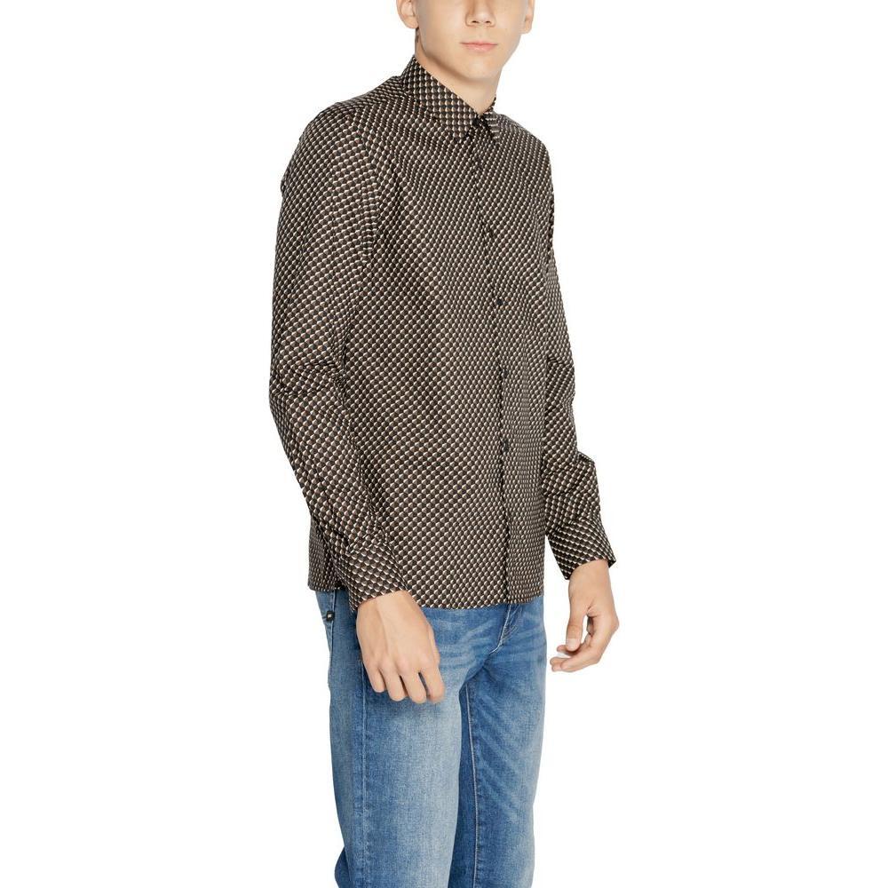 Antony Morato Brown Cotton Shirt AN-14637800140-IT46 | S