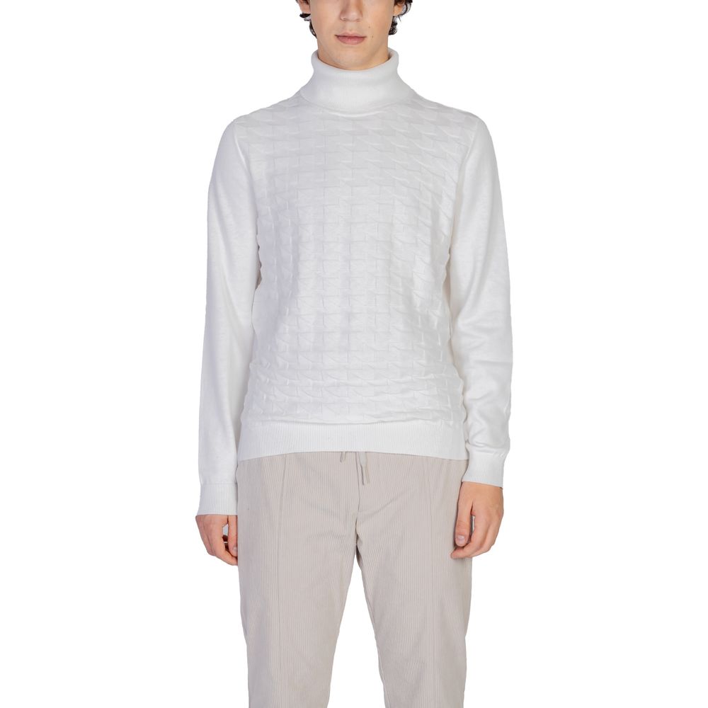 Antony Morato White Cotton Turtleneck