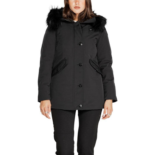 Blauer Black Polyester Parka BL-14720000009-IT40|S