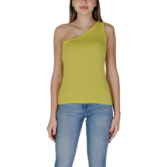 B.Young Yellow Cotton Top BY-14886600946-IT42|M