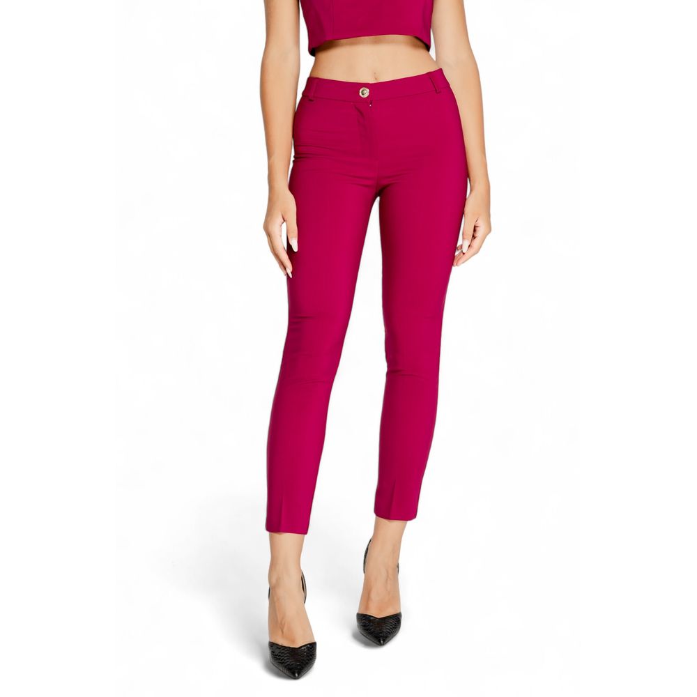 Rinascimento Bordeaux Polyester Casual Pants