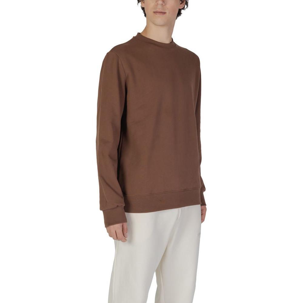 Underclub Brown Cotton Sweatshirt UN-15760700140-IT48 | L
