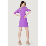 Rinascimento Purple Polyester Midi RI-11296000151-IT38|XS