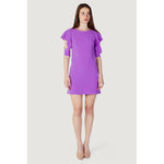 Rinascimento Purple Polyester Midi RI-11296000151-IT38|XS