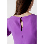 Rinascimento Purple Polyester Midi RI-11296000151-IT38|XS
