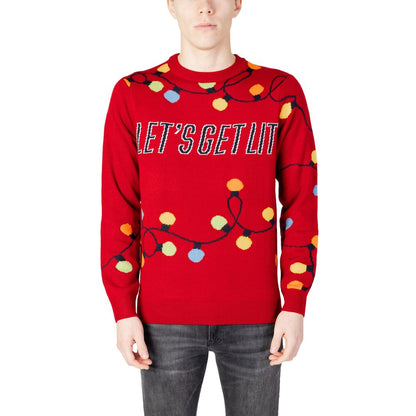 Only & Sons Red Marabou Sweatshirt