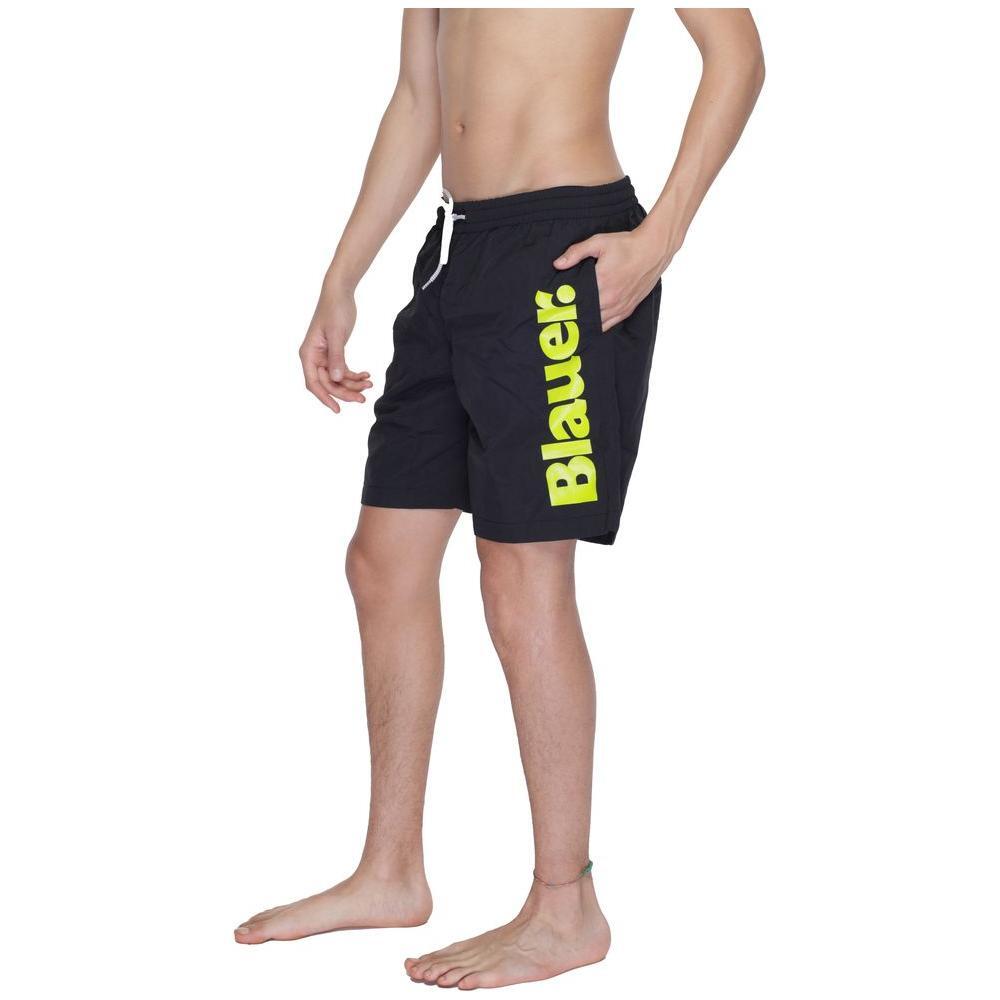 Blauer Black Polyamide Swim Short BL-13447500009-IT44 | S