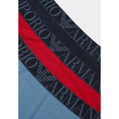 Emporio Armani Underwear Blue Cotton Briefs