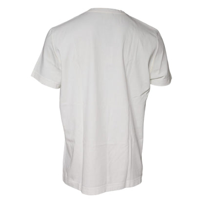 Dolce & Gabbana White Bandana Print Cotton Short Sleeves T-shirt