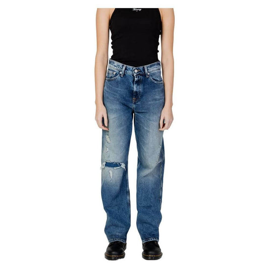 Tommy Hilfiger Jeans Blue Recycled Cotton Mom Jean TO-13192400176-W31 | L32