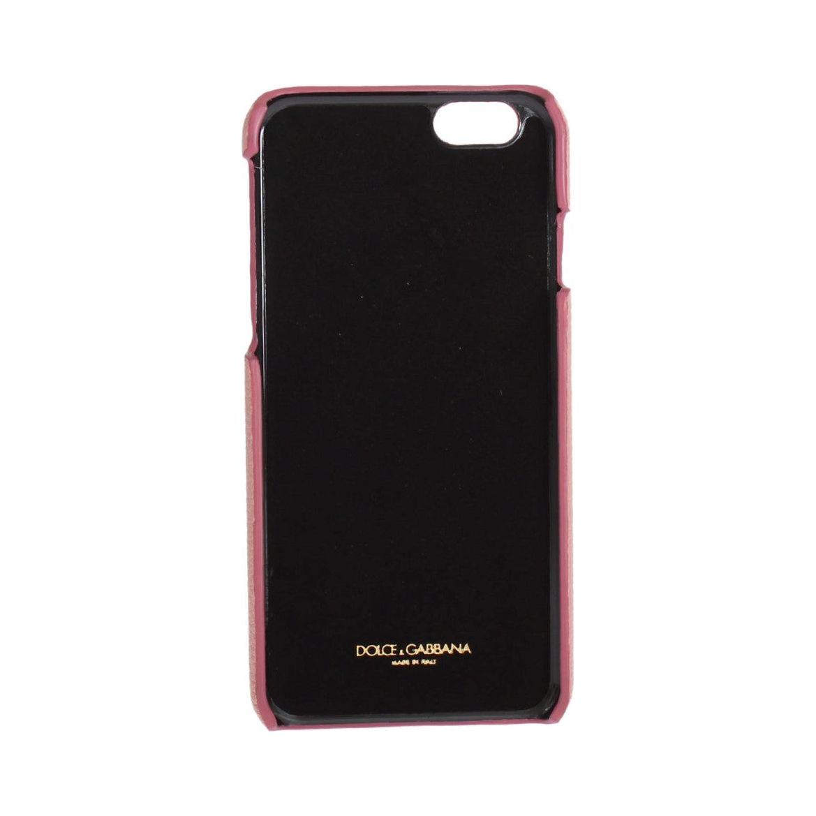 Dolce & Gabbana Pink Leather Heart Phone Cover SMY204