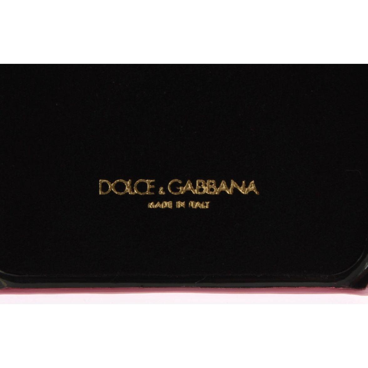 Dolce & Gabbana Pink Leather Heart Phone Cover SMY204