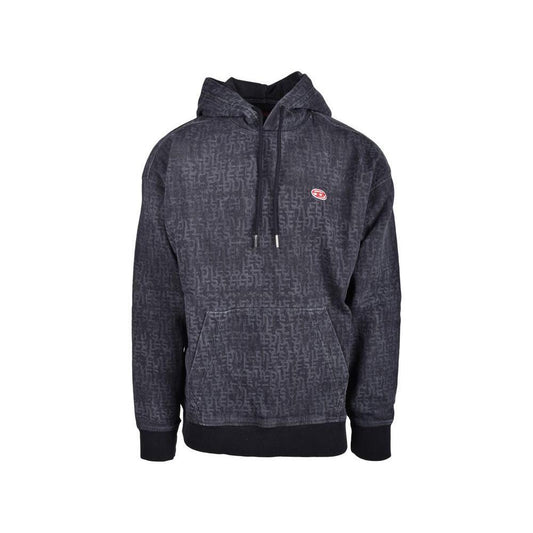 Diesel Gray Cotton Hoodie